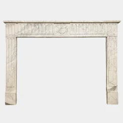 New Pamono Louis XVI Marble Fireplace Mantel, 1790s