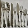 Pamono Louis XVI Silver-Plated Cutlery by Bruno Wiskemann, 1965, Set of 120> Cutlery & Serving Utensils
