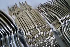 Pamono Louis XVI Silver-Plated Cutlery by Bruno Wiskemann, 1965, Set of 120><noscript><img width=