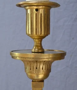 Pamono Louis XVI Style Bronze Wall Lights, Late 19th Century, Set of 2><noscript><img width=