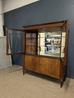 Pamono Louis XVI Style Cherry Wood Display Case><noscript><img width=