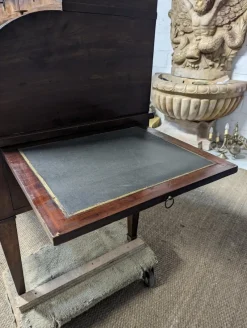 Pamono Louis XVI Style Cylinder Secretary in Flame Mahogany><noscript><img width=