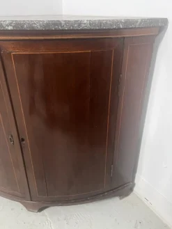 Pamono Louis XVI Style Demi-Lune Corner Cabinet, 19th Century><noscript><img width=