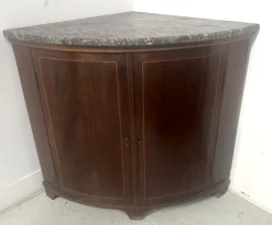 Pamono Louis XVI Style Demi-Lune Corner Cabinet, 19th Century><noscript><img width=