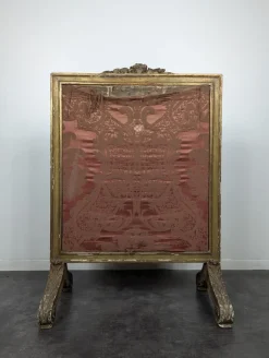 Pamono Louis XVI Style Fire Screen in Gilded Wood><noscript><img width=