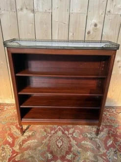 New Pamono Louis XVI Style Mahogany and Carrara Marble Bibus