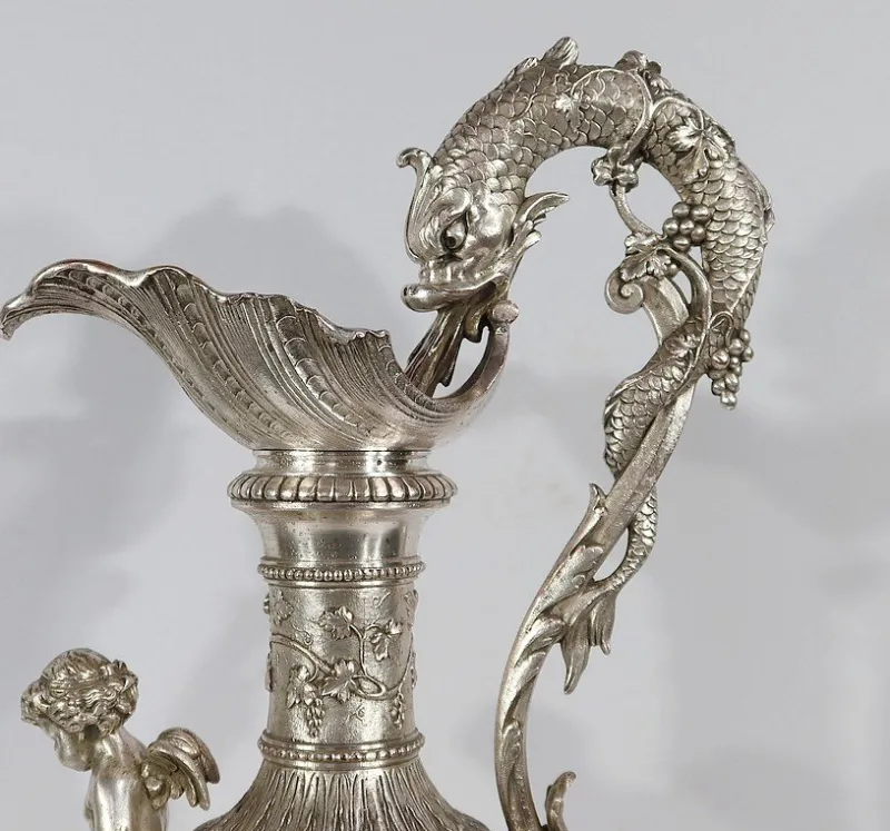 Pamono Louis XVI Style Silver Ewer, 19th Century> Bottles, Carafes & Jugs