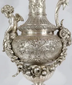Pamono Louis XVI Style Silver Ewer, 19th Century><noscript><img width=
