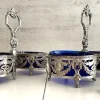 Pamono Louis XVI Style Silver Salt Cellars from Georges Bachelet, 1880s, Set of 2> Salt & Pepper Shakers