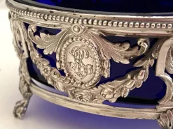 Pamono Louis XVI Style Silver Salt Cellars from Georges Bachelet, 1880s, Set of 2> Salt & Pepper Shakers