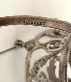 Pamono Louis XVI Style Silver Salt Cellars from Georges Bachelet, 1880s, Set of 2><noscript><img width=