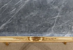 Pamono Louis XVI Style 19th-Century Marble and Golden Wood Console Table><noscript><img width=