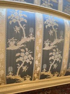 Hot Pamono Louis XVI Style Upholstered Bed in Beige Wood