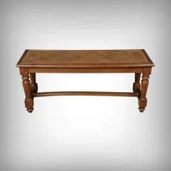 Pamono Louis XVI Style Walnut and Beech Bench, Early 20th Century> Benches