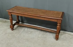 Pamono Louis XVI Style Walnut and Beech Bench, Early 20th Century><noscript><img width=