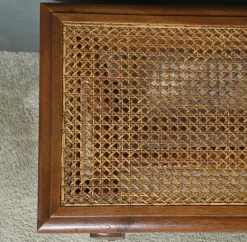 Pamono Louis XVI Style Walnut and Beech Bench, Early 20th Century><noscript><img width=
