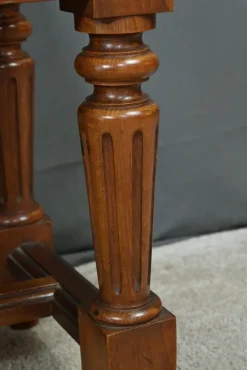 Pamono Louis XVI Style Walnut and Beech Bench, Early 20th Century><noscript><img width=