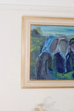 Online Pamono Louis Zelig, Komp, 1960s, Oil on Panel
