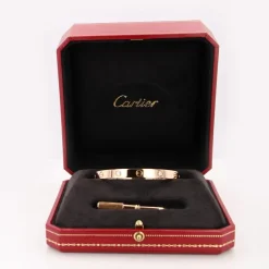 Pamono Love 4 Diamonds 18 Karat Rose Gold Bracelet from Cartier><noscript><img width=