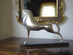 New Pamono Lovet-Lorski, Modernist Art Deco Style Horse, Bronze on Marble Base, 1970s
