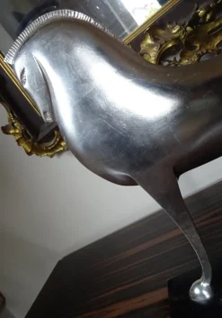 New Pamono Lovet-Lorski, Modernist Art Deco Style Horse, Bronze on Marble Base, 1970s