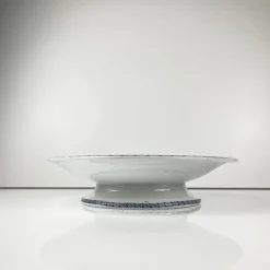 Clearance Pamono Low Blue Butterfly Compote Dish on Pedestal by Minton & Co., 1876
