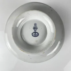 Clearance Pamono Low Blue Butterfly Compote Dish on Pedestal by Minton & Co., 1876