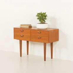New Pamono Low Dresser in Teak by Kai Kristiansen for Feldballe Møbelfabrik, Denmark, 1960s