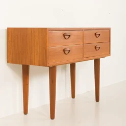 New Pamono Low Dresser in Teak by Kai Kristiansen for Feldballe Møbelfabrik, Denmark, 1960s