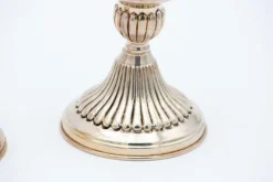 Pamono Low Fluted Silver Candlesticks, Set of 2><noscript><img width=