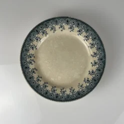 Pamono Low Fruit Bowl in Blue Iron Earth, 1800s> Bowls