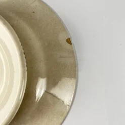 Pamono Low Fruit Bowl in Blue Iron Earth, 1800s><noscript><img width=