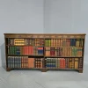 Outlet Pamono Low Open Adjustable Bookcase in Mahogany, 1900s