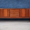 Pamono Low Rosewood Sideboard by Johannes Andersen for Uldum Møbelfabrik, 1960s> Sideboards & Buffets
