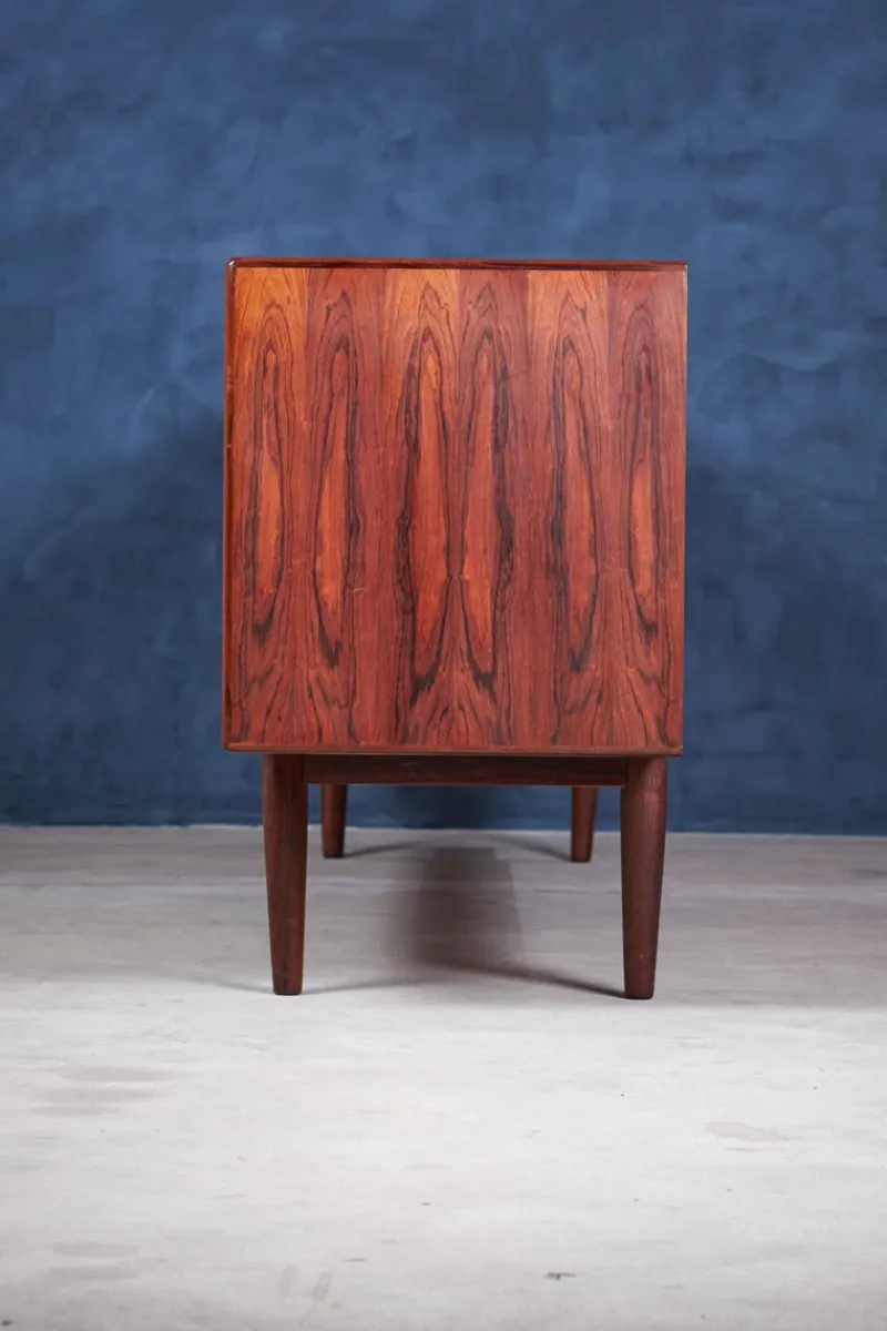 Pamono Low Rosewood Sideboard by Johannes Andersen for Uldum Møbelfabrik, 1960s> Sideboards & Buffets