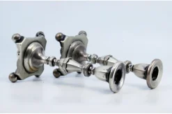 Pamono Low Silver Candlesticks with Fluted Reliefs, Set of 2><noscript><img width=