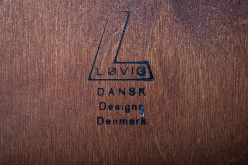 Pamono Low Teak Sideboard with Brass Handles by Peter Løvig Nielsen, 1960s> Sideboards & Buffets