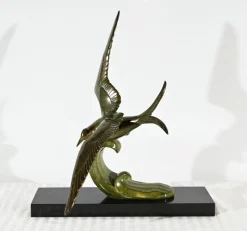 Clearance Pamono L.Rochard, Seagull on a Wave, 20th Century, Bronze