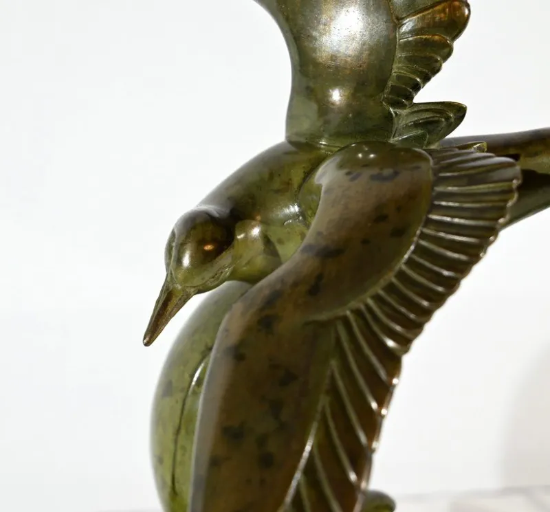Clearance Pamono L.Rochard, Seagull on a Wave, 20th Century, Bronze