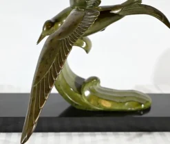 Clearance Pamono L.Rochard, Seagull on a Wave, 20th Century, Bronze
