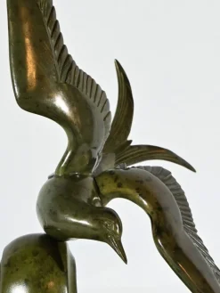 Clearance Pamono L.Rochard, Seagull on a Wave, 20th Century, Bronze
