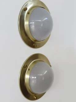 Pamono LSP6 Tommy Wall or Ceiling Lamps attributed to Luigi Caccia Dominioni for Azucena, Italy, 1960s, Set of 2> Wall Lights & Sconces