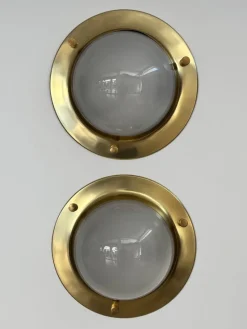 Pamono LSP6 Tommy Wall or Ceiling Lamps attributed to Luigi Caccia Dominioni for Azucena, Italy, 1960s, Set of 2><noscript><img width=