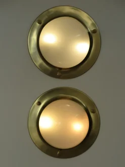 Pamono LSP6 Tommy Wall or Ceiling Lamps attributed to Luigi Caccia Dominioni for Azucena, Italy, 1960s, Set of 2><noscript><img width=