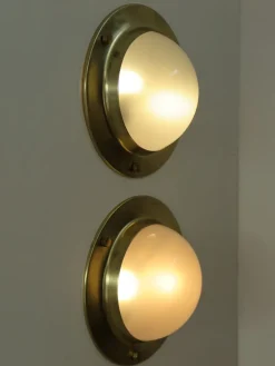 Pamono LSP6 Tommy Wall or Ceiling Lamps attributed to Luigi Caccia Dominioni for Azucena, Italy, 1960s, Set of 2><noscript><img width=