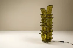 Pamono LT 320 Cactus Floor Lamp in Yellow Murano Glass by Carlo Nason for Mazzega, Italy, 1960s> Floor Lamps