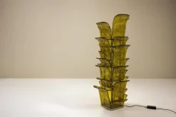 Pamono LT 320 Cactus Floor Lamp in Yellow Murano Glass by Carlo Nason for Mazzega, Italy, 1960s><noscript><img width=