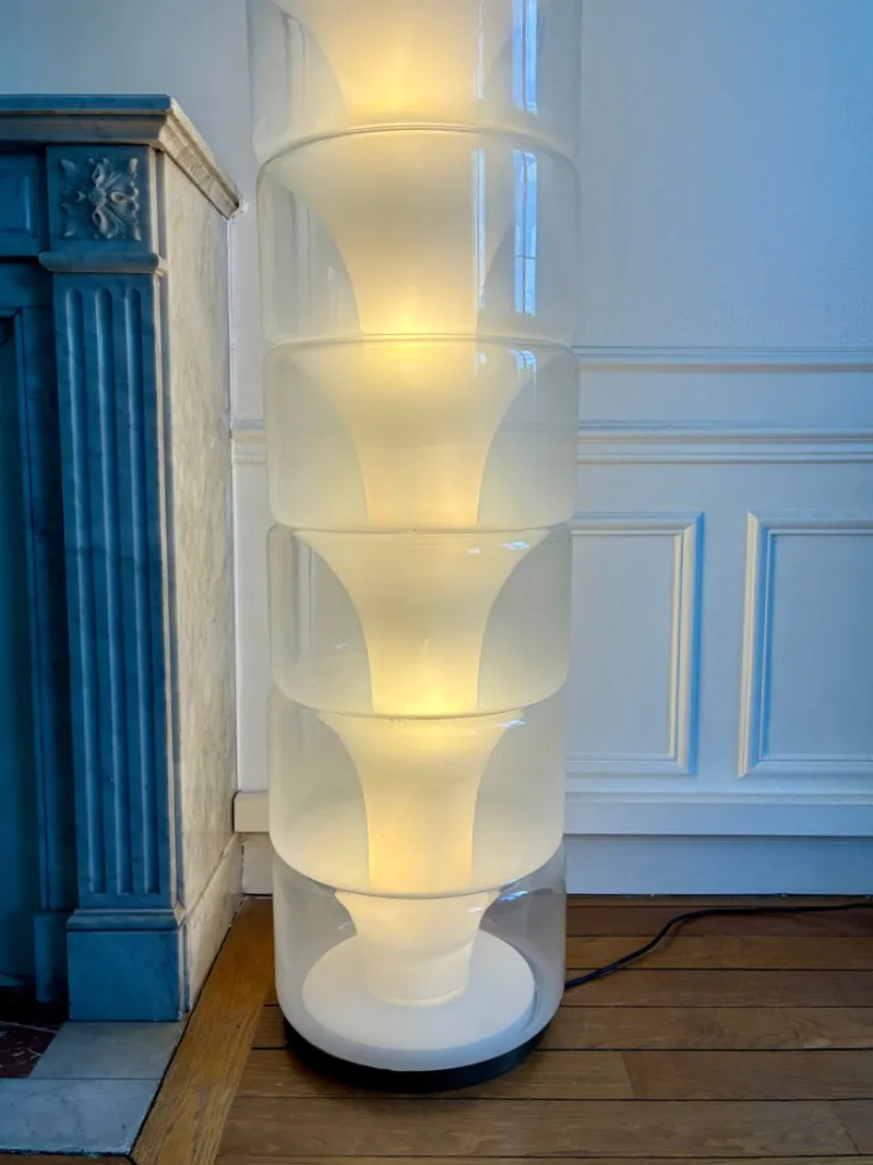 Hot Pamono LT316 Sfumato Floor Lamp by Carlo Nason for Mazzega, 1969