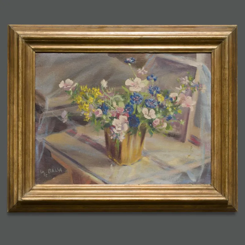 Pamono Luce Balla, Still Life, 1920s, Oil on Canvas, Framed> Old Masters