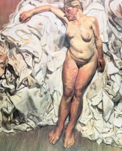 Pamono Lucian Freud, Nude with Pleated Sheets, Original Poster> Posters